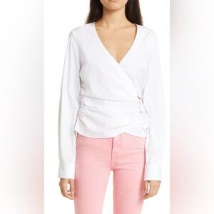 Veronica Beard Ozzie wrap blouse